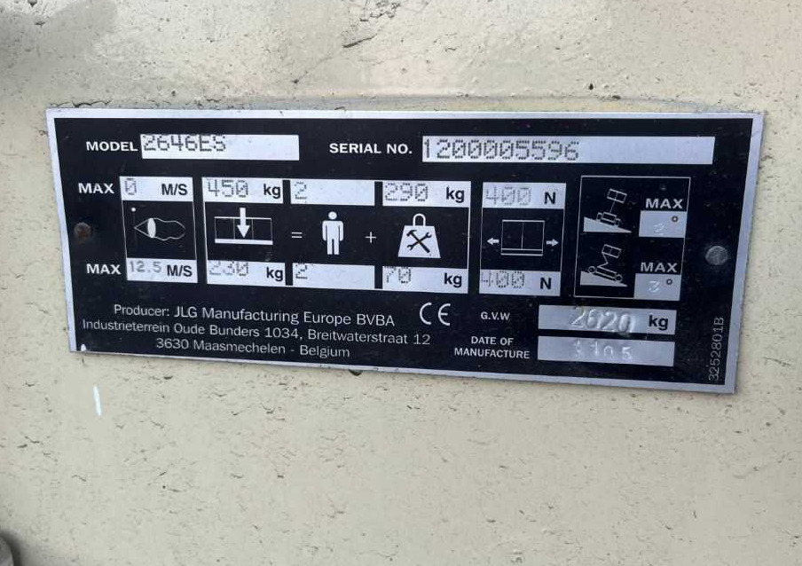 JLG 2646ES - מעלית מספריים: תמונה 4 JLG 2646ES - מעלית מספריים: תמונה 4