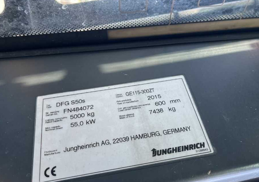 Jungheinrich DFGS50s - מלגזת סולר: תמונה 4 Jungheinrich DFGS50s - מלגזת סולר: תמונה 4