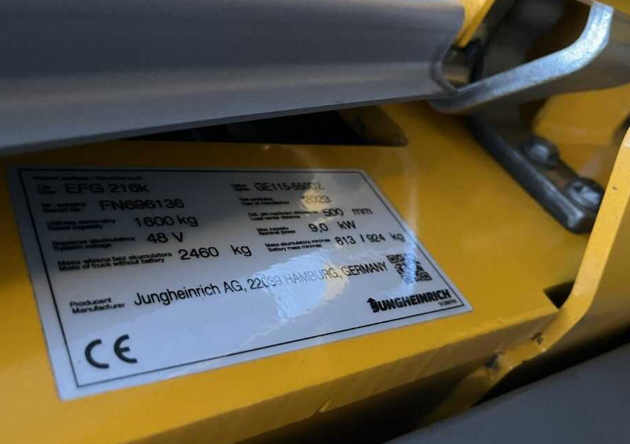 Jungheinrich EFG216k - מלגזה חשמלית: תמונה 4 Jungheinrich EFG216k - מלגזה חשמלית: תמונה 4