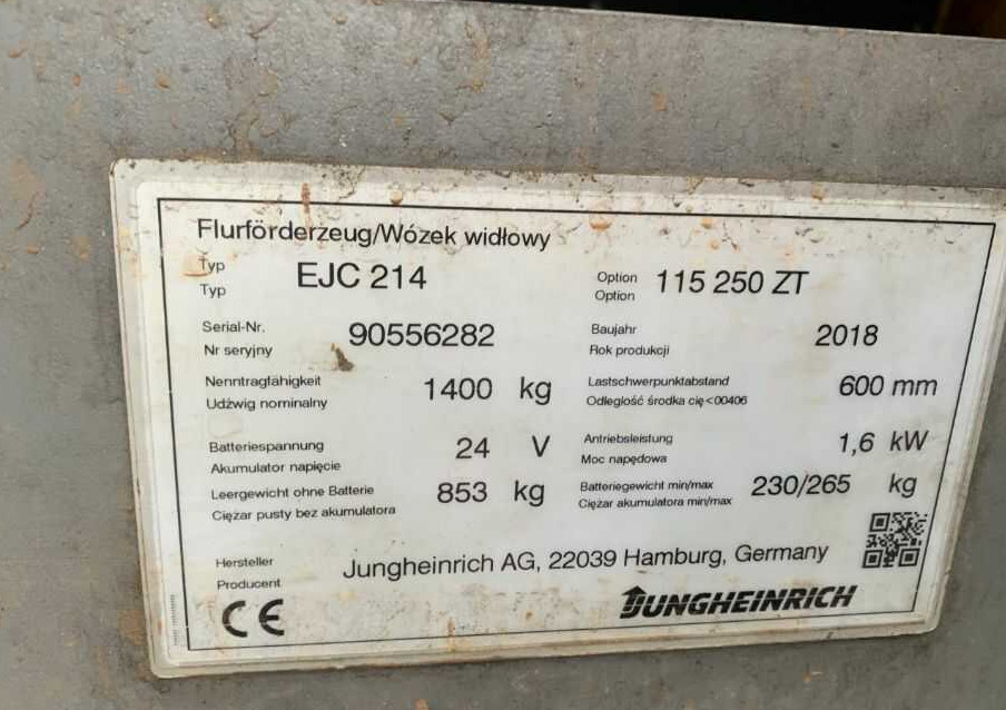 Jungheinrich EJC214 - מערים: תמונה 4 Jungheinrich EJC214 - מערים: תמונה 4