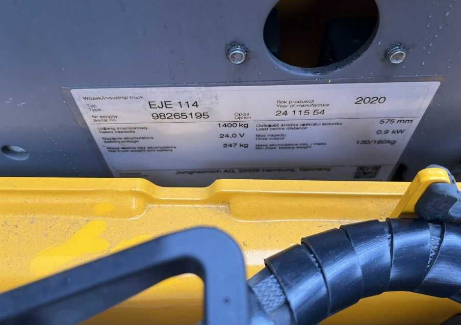 Jungheinrich EJE114 - משאית משטחים: תמונה 4 Jungheinrich EJE114 - משאית משטחים: תמונה 4
