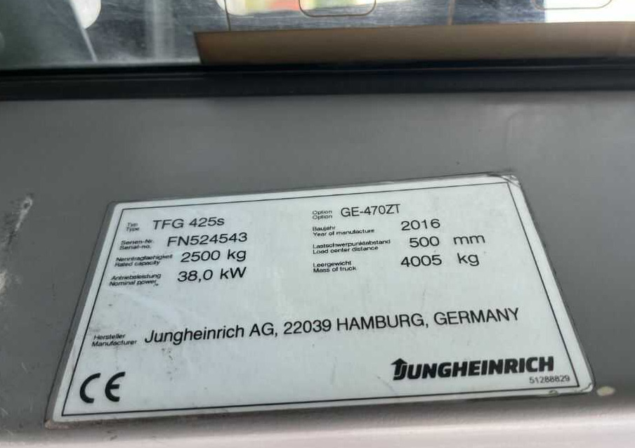 Jungheinrich TFG425s - מלגזת LPG: תמונה 4 Jungheinrich TFG425s - מלגזת LPG: תמונה 4