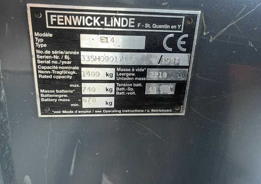 Linde E14 - מלגזה חשמלית: תמונה 4 Linde E14 - מלגזה חשמלית: תמונה 4