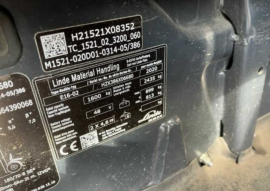 Linde E16-02 - מלגזה חשמלית: תמונה 4 Linde E16-02 - מלגזה חשמלית: תמונה 4