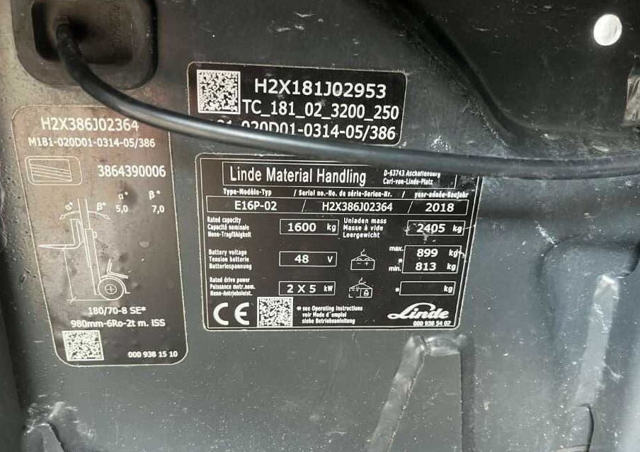 Linde E16P-02 - מלגזה חשמלית: תמונה 4 Linde E16P-02 - מלגזה חשמלית: תמונה 4