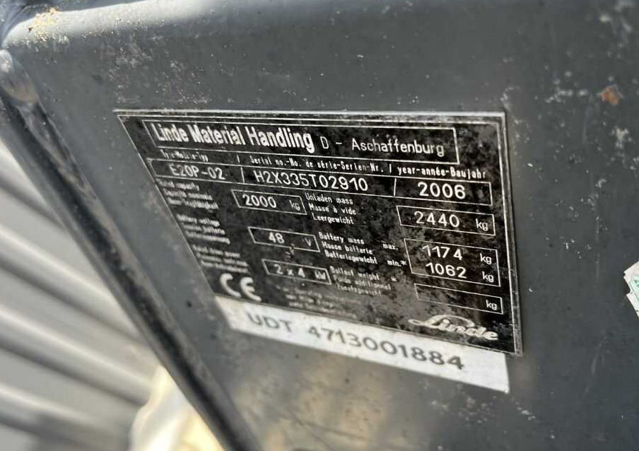 Linde E20P-02 - מלגזה חשמלית: תמונה 4 Linde E20P-02 - מלגזה חשמלית: תמונה 4