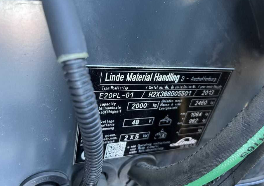 Linde E20PL-01 - מלגזה חשמלית: תמונה 4 Linde E20PL-01 - מלגזה חשמלית: תמונה 4