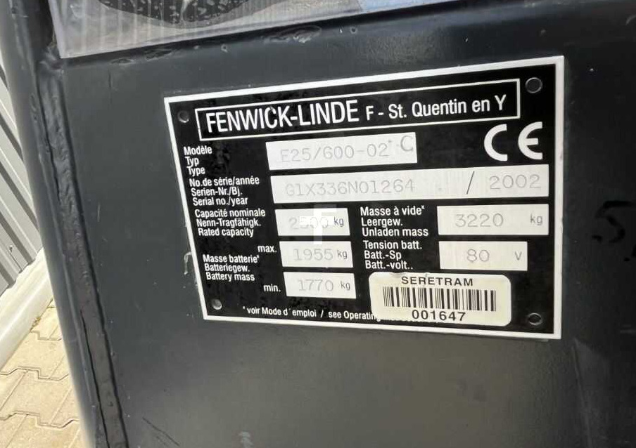 Linde E25 - מלגזה חשמלית: תמונה 4 Linde E25 - מלגזה חשמלית: תמונה 4