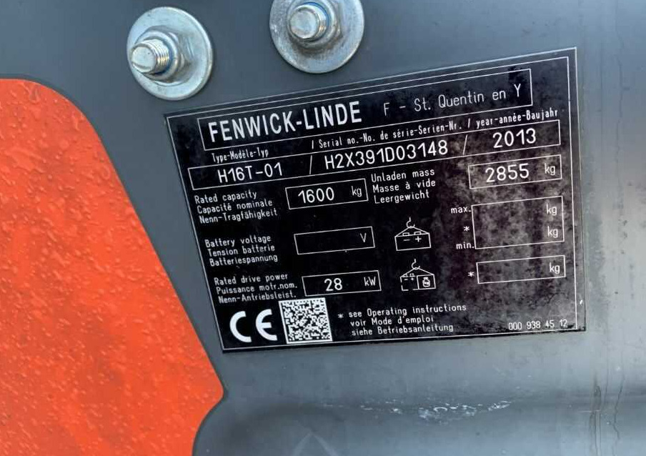 Linde H16T-01 - מלגזת LPG: תמונה 4 Linde H16T-01 - מלגזת LPG: תמונה 4