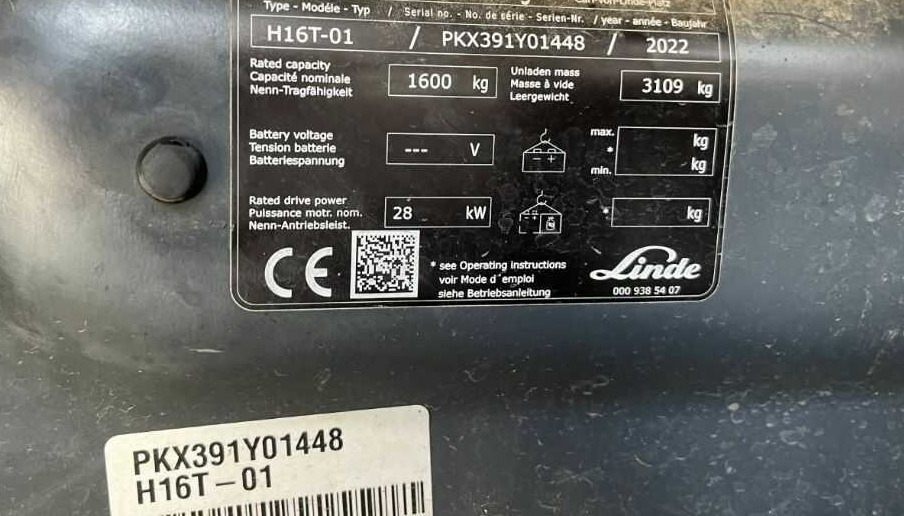 Linde H16T-01 - מלגזת LPG: תמונה 4 Linde H16T-01 - מלגזת LPG: תמונה 4