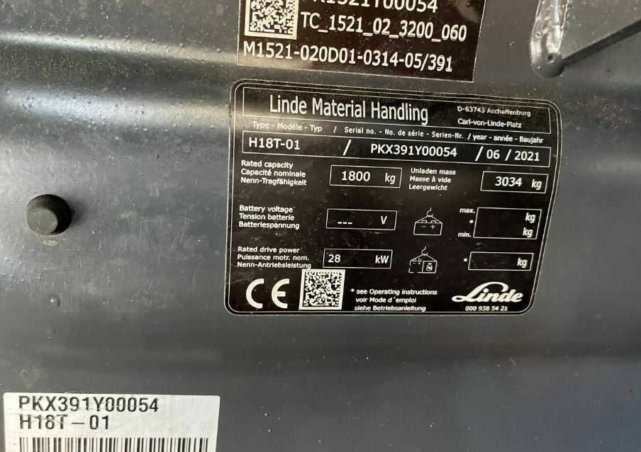 Linde H18T-01 - מלגזת LPG: תמונה 4 Linde H18T-01 - מלגזת LPG: תמונה 4