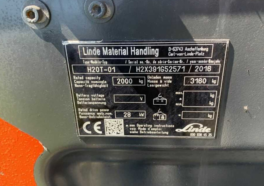 Linde H20T-01 - מלגזת LPG: תמונה 3 Linde H20T-01 - מלגזת LPG: תמונה 3