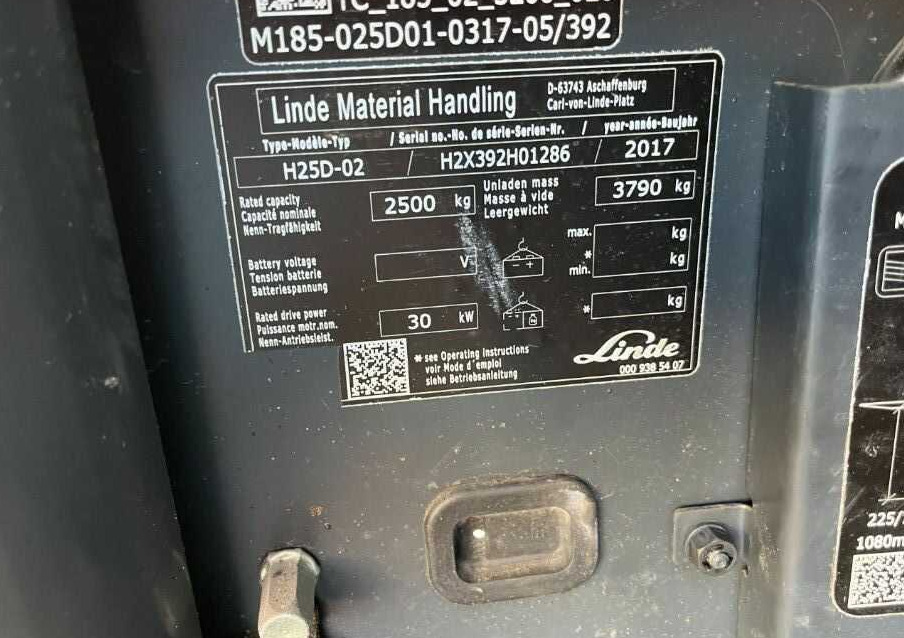 Linde H25D-02 - מלגזת סולר: תמונה 4 Linde H25D-02 - מלגזת סולר: תמונה 4