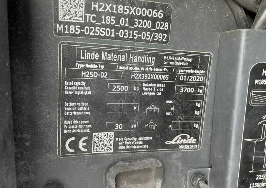 Linde H25D-02 - מלגזת סולר: תמונה 3 Linde H25D-02 - מלגזת סולר: תמונה 3
