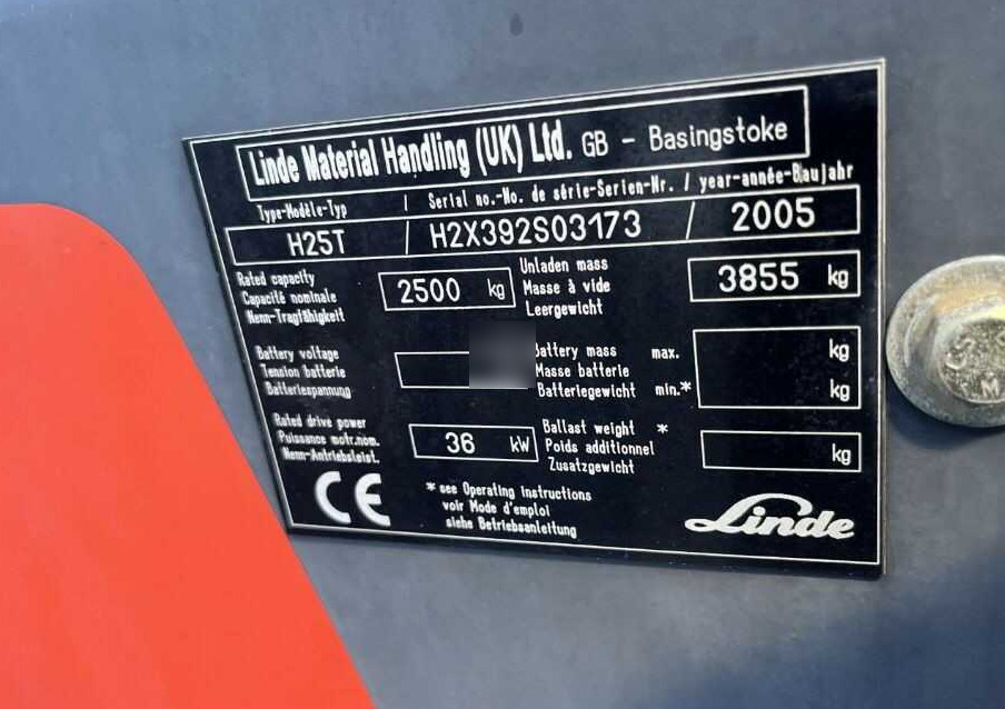 Linde H25T - מלגזת LPG: תמונה 4 Linde H25T - מלגזת LPG: תמונה 4