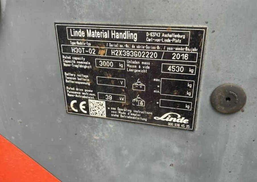 Linde H30T-02 - מלגזת LPG: תמונה 4 Linde H30T-02 - מלגזת LPG: תמונה 4