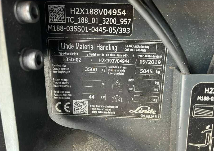 Linde H35D-02 - מלגזת סולר: תמונה 4 Linde H35D-02 - מלגזת סולר: תמונה 4