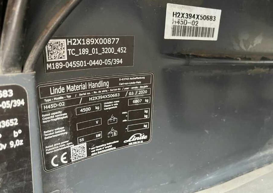 Linde H45D-02 - מלגזת סולר: תמונה 4 Linde H45D-02 - מלגזת סולר: תמונה 4