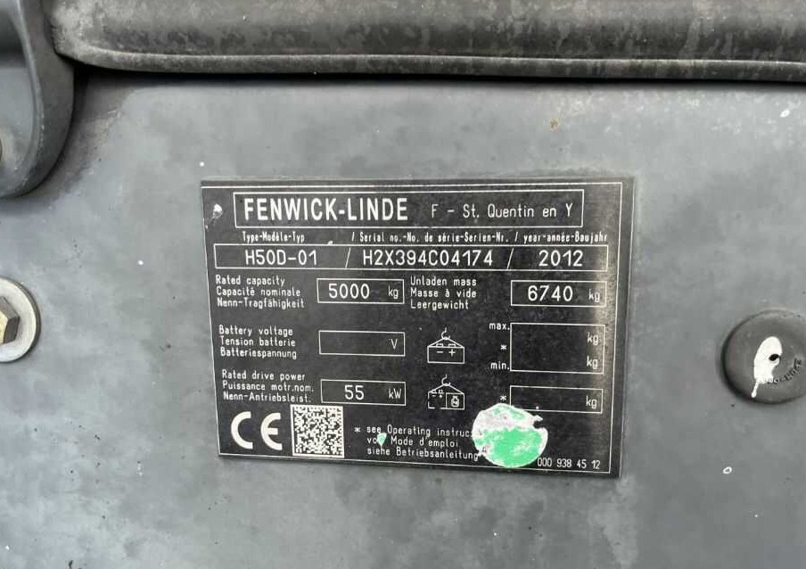 Linde H50D-01 - מלגזת סולר: תמונה 4 Linde H50D-01 - מלגזת סולר: תמונה 4