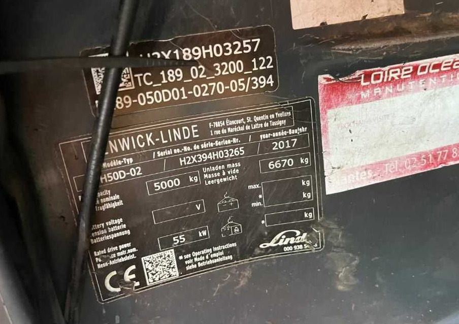 Linde H50D-02 - מלגזת סולר: תמונה 4 Linde H50D-02 - מלגזת סולר: תמונה 4