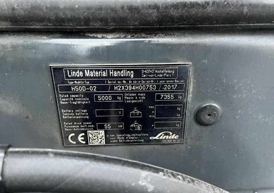 Linde H50D-02 - מלגזת סולר: תמונה 4 Linde H50D-02 - מלגזת סולר: תמונה 4