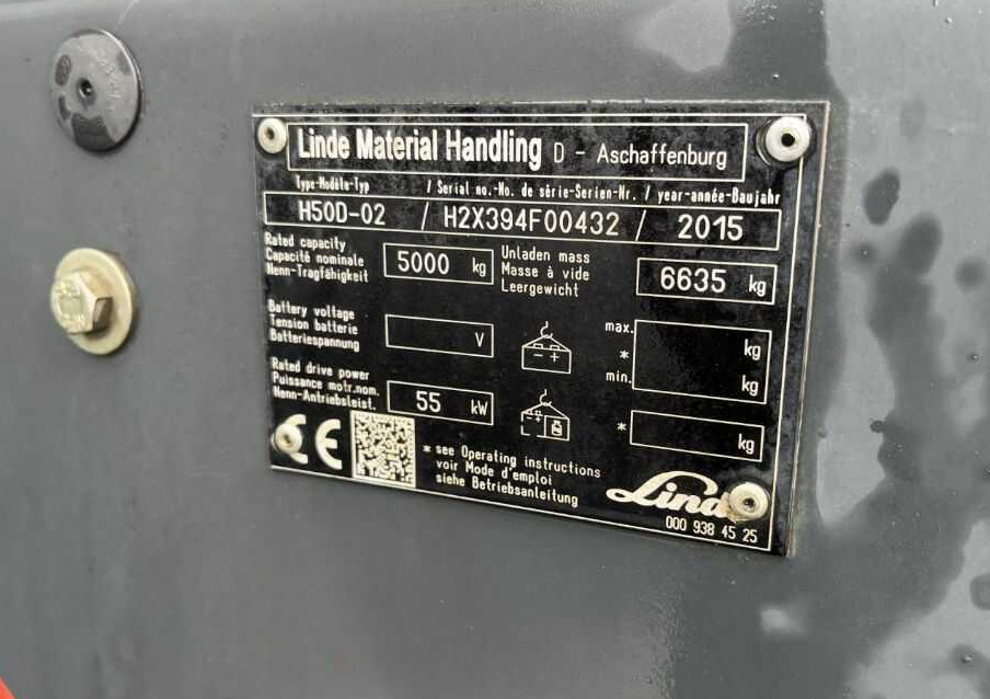 Linde H50D-02 - מלגזת סולר: תמונה 4 Linde H50D-02 - מלגזת סולר: תמונה 4