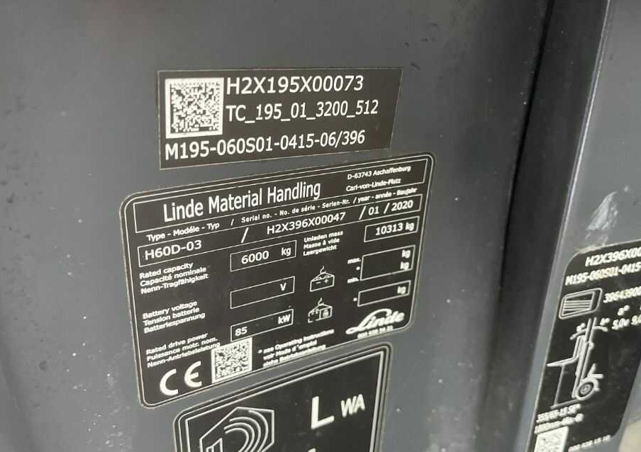 Linde H60D-03 - מלגזת סולר: תמונה 4 Linde H60D-03 - מלגזת סולר: תמונה 4