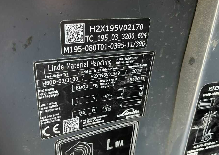 Linde H80D-03/1100 - מלגזת סולר: תמונה 4 Linde H80D-03/1100 - מלגזת סולר: תמונה 4