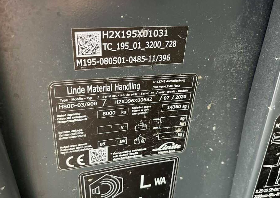 Linde H80D-03/900 - מלגזת סולר: תמונה 4 Linde H80D-03/900 - מלגזת סולר: תמונה 4