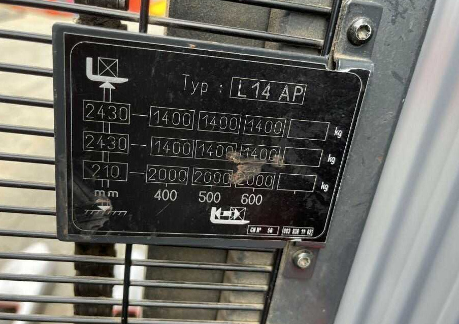 Linde L14lAP - מערים: תמונה 5 Linde L14lAP - מערים: תמונה 5