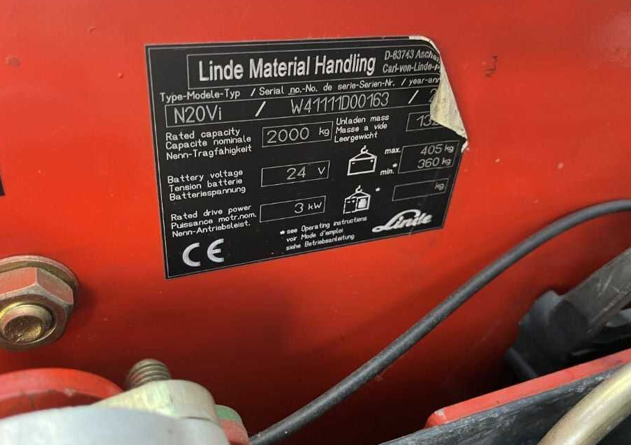 Linde N20Vi - בוחר הזמנות: תמונה 4 Linde N20Vi - בוחר הזמנות: תמונה 4