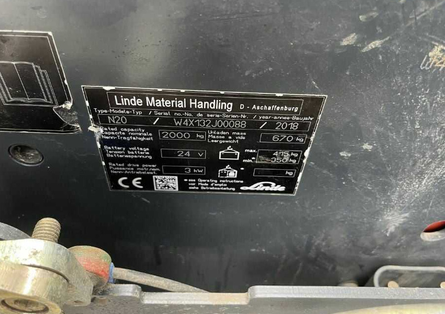 Linde N20 - בוחר הזמנות: תמונה 4 Linde N20 - בוחר הזמנות: תמונה 4