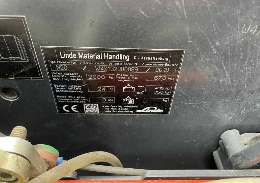 Linde N20 - בוחר הזמנות: תמונה 4 Linde N20 - בוחר הזמנות: תמונה 4