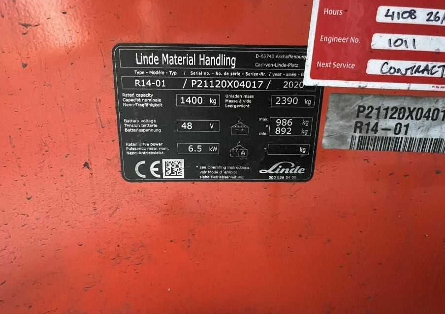 Linde R14-01 - משאית הגעה: תמונה 4 Linde R14-01 - משאית הגעה: תמונה 4