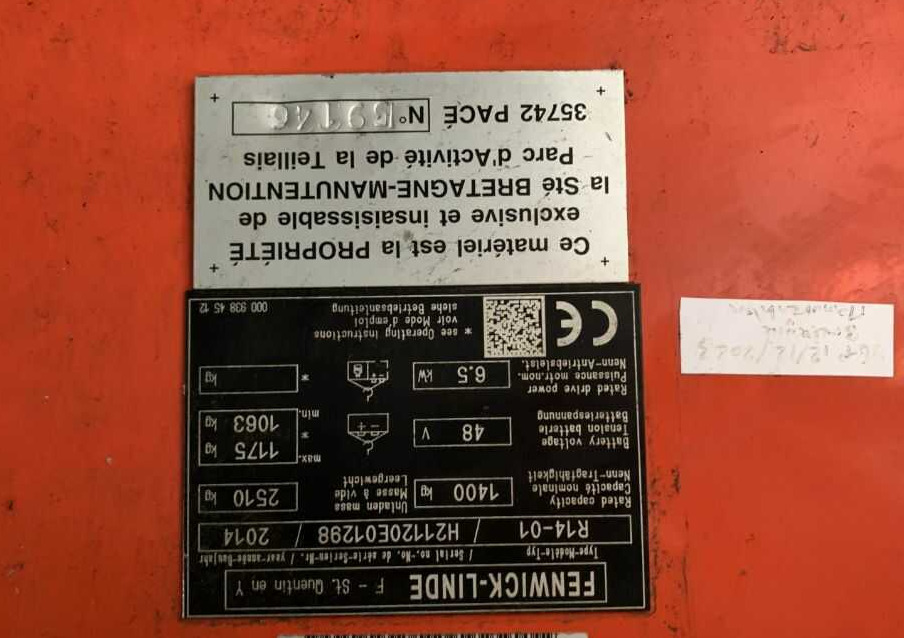 Linde R14-01 - משאית הגעה: תמונה 4 Linde R14-01 - משאית הגעה: תמונה 4