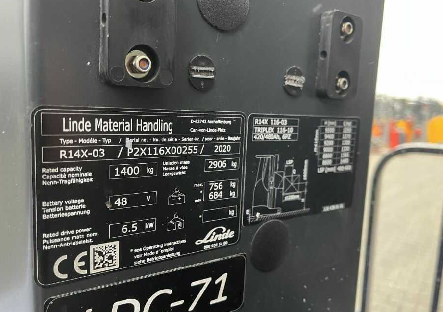 Linde R14X-03 - משאית הגעה: תמונה 4 Linde R14X-03 - משאית הגעה: תמונה 4