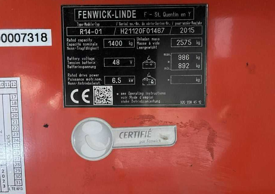 Linde R14 - משאית הגעה: תמונה 3 Linde R14 - משאית הגעה: תמונה 3