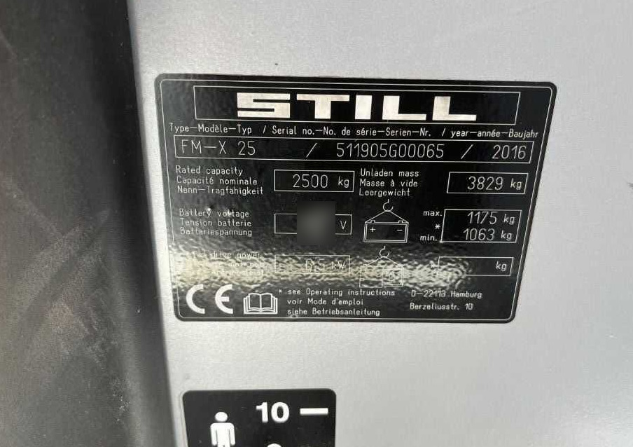 Still FM-X25 - משאית הגעה: תמונה 4 Still FM-X25 - משאית הגעה: תמונה 4