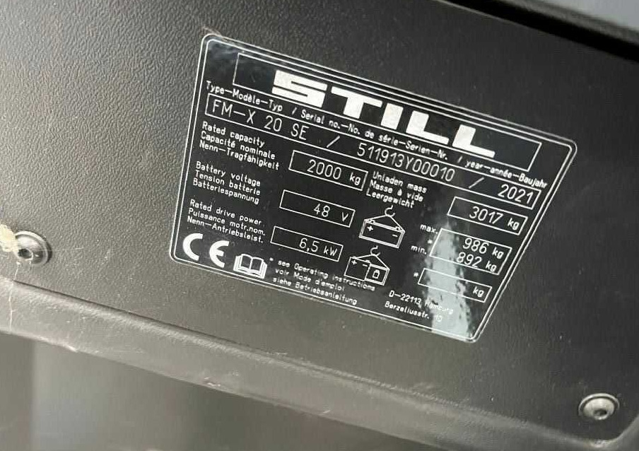 Still FMX20SE - משאית הגעה: תמונה 5 Still FMX20SE - משאית הגעה: תמונה 5