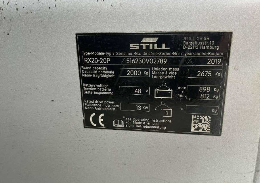 Still RX20-20P - מלגזה חשמלית: תמונה 4 Still RX20-20P - מלגזה חשמלית: תמונה 4