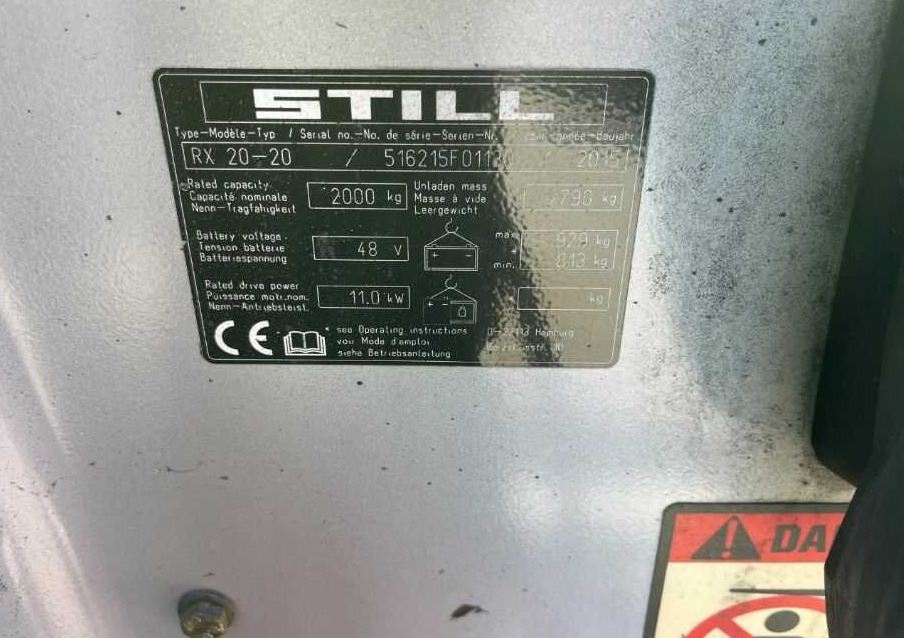 Still RX20-20 - מלגזה חשמלית: תמונה 4 Still RX20-20 - מלגזה חשמלית: תמונה 4