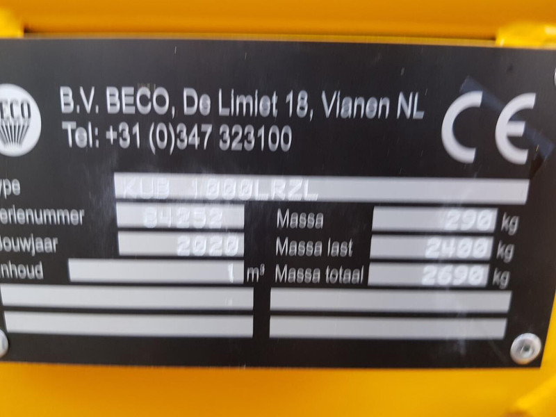 Beco - דלי עבור מכונת בנייה: תמונה 5 Beco - דלי עבור מכונת בנייה: תמונה 5