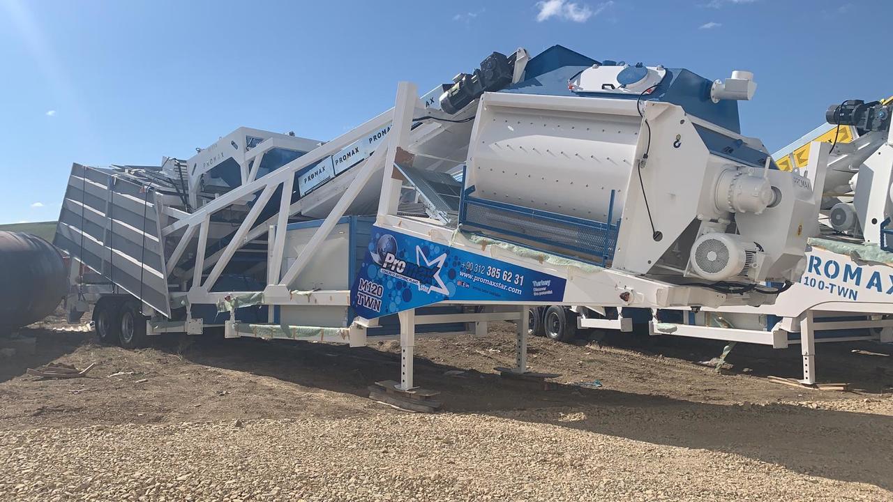 Mobile Concrete Batching Plant M120-TWN (120m3/h) - מנחית בטון: תמונה 3 Mobile Concrete Batching Plant M120-TWN (120m3/h) - מנחית בטון: תמונה 3