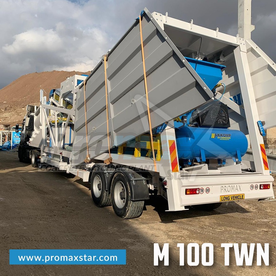 PROMAX MOBILE CONCRETE BATCHING PLANT M100-TWN (100m3/h) - מנחית בטון: תמונה 4 PROMAX MOBILE CONCRETE BATCHING PLANT M100-TWN (100m3/h) - מנחית בטון: תמונה 4