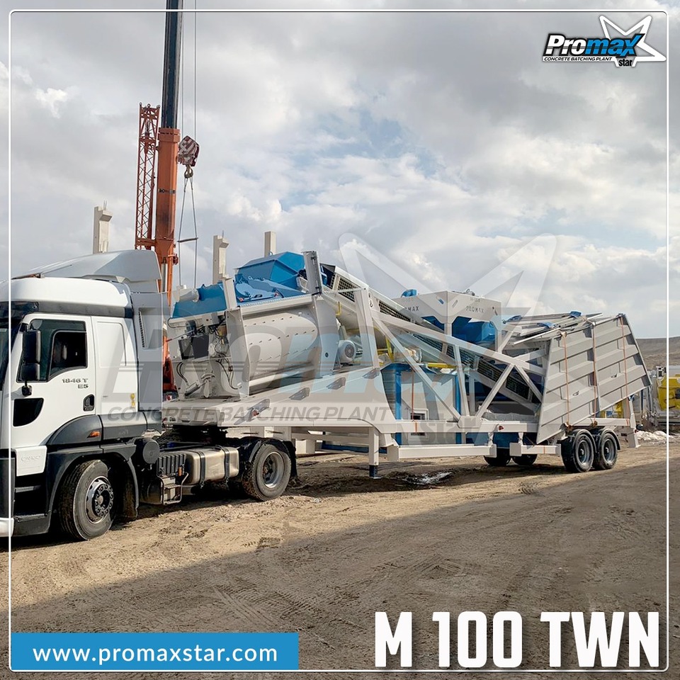 PROMAX MOBILE CONCRETE BATCHING PLANT M100-TWN (100m3/h) - מנחית בטון: תמונה 5 PROMAX MOBILE CONCRETE BATCHING PLANT M100-TWN (100m3/h) - מנחית בטון: תמונה 5