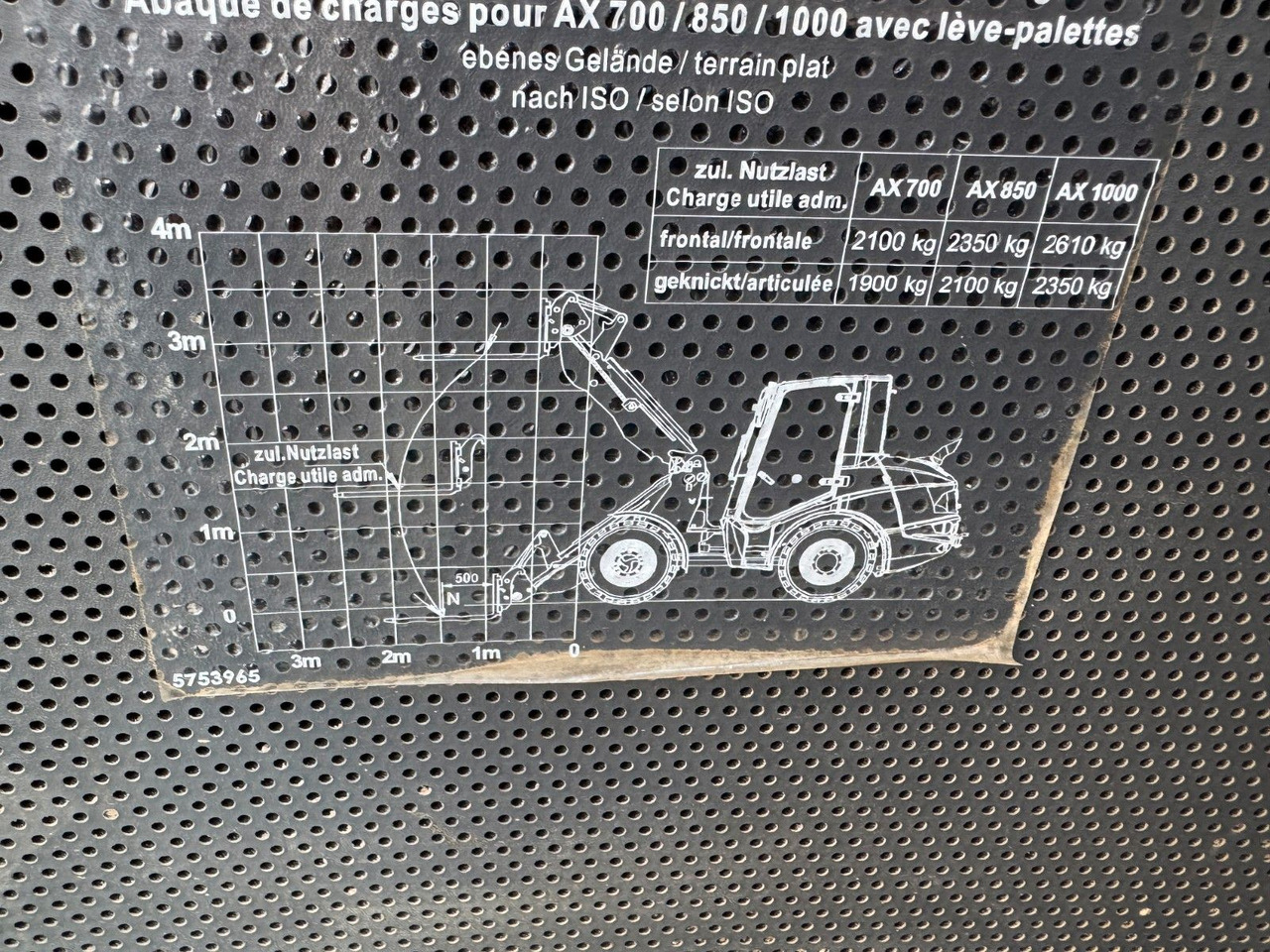 מעמיס גלגלים Ahlmann AX 850 / nur: 671h / 11.2022 / Gabel / Schaufel: תמונה 13