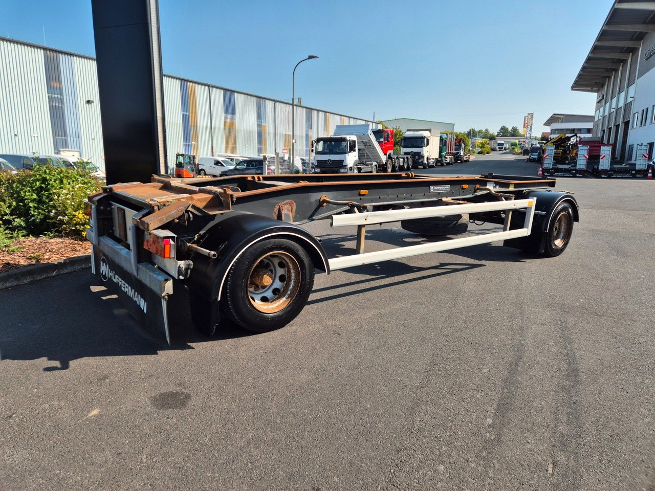 Hüffermann HSA 18.70 P BPW 14.582kg Nutzlast - קרון נגרר שלדה: תמונה 4 Hüffermann HSA 18.70 P BPW 14.582kg Nutzlast - קרון נגרר שלדה: תמונה 4