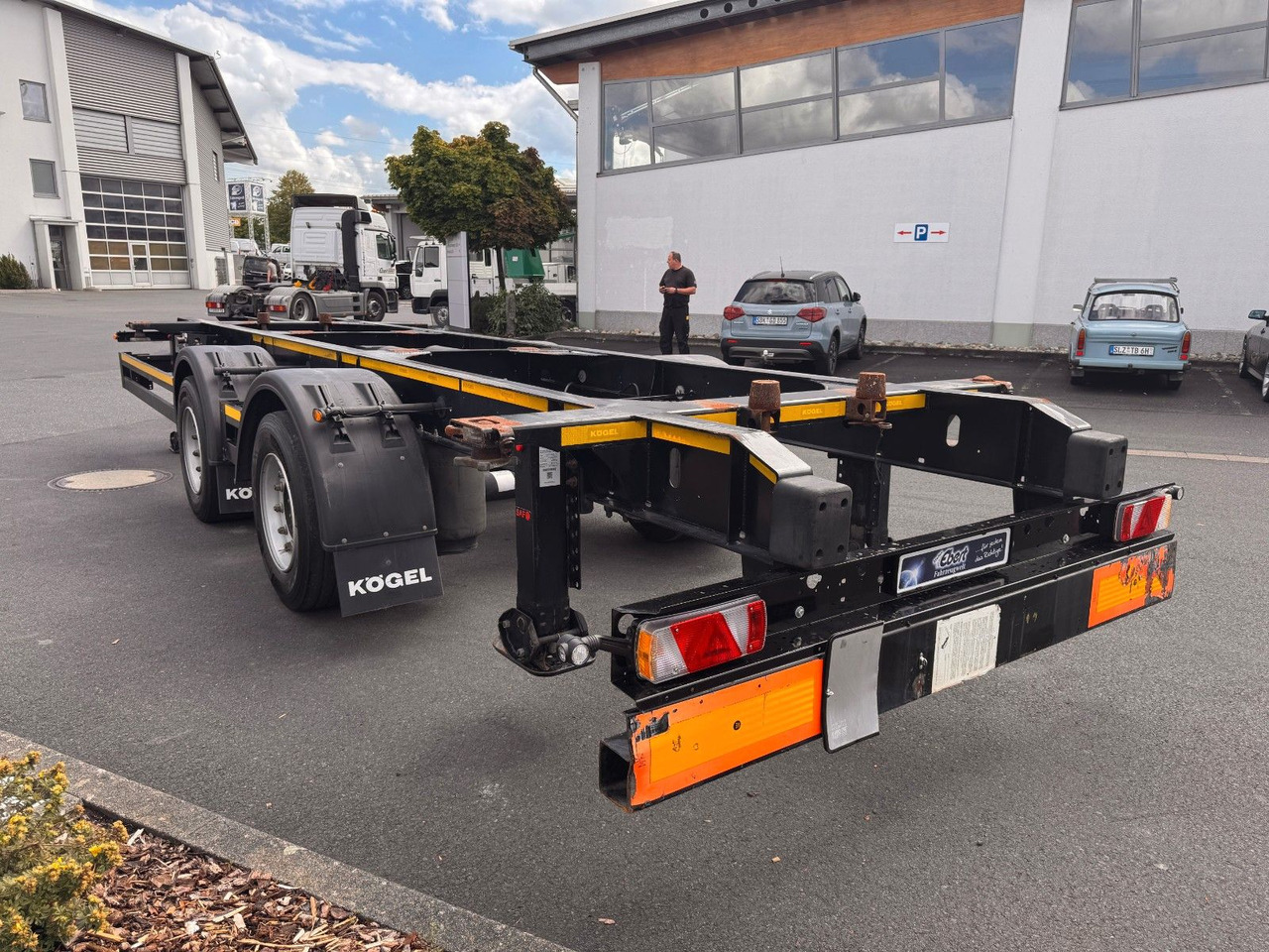 Kögel ZW 18 Lafette SAF Achsen 15.910kg Nutzlast - קרון נגרר מוביל מכולות/ החלפת גוף: תמונה 3 Kögel ZW 18 Lafette SAF Achsen 15.910kg Nutzlast - קרון נגרר מוביל מכולות/ החלפת גוף: תמונה 3