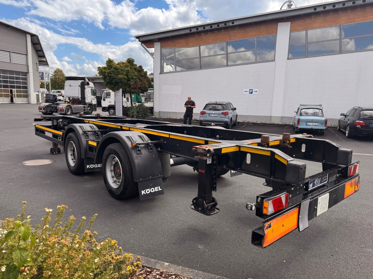 Kögel ZW 18 Lafette SAF Achsen 15.910kg Nutzlast - קרון נגרר מוביל מכולות/ החלפת גוף: תמונה 5 Kögel ZW 18 Lafette SAF Achsen 15.910kg Nutzlast - קרון נגרר מוביל מכולות/ החלפת גוף: תמונה 5