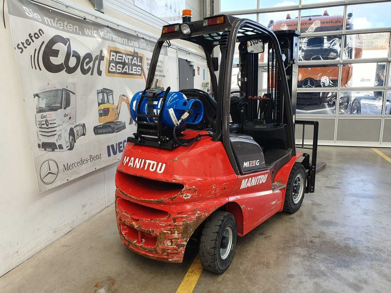 מלגזת LPG Manitou MI 25 G / Triplex: 4.70m / nur 1.976h! / SS: תמונה 9